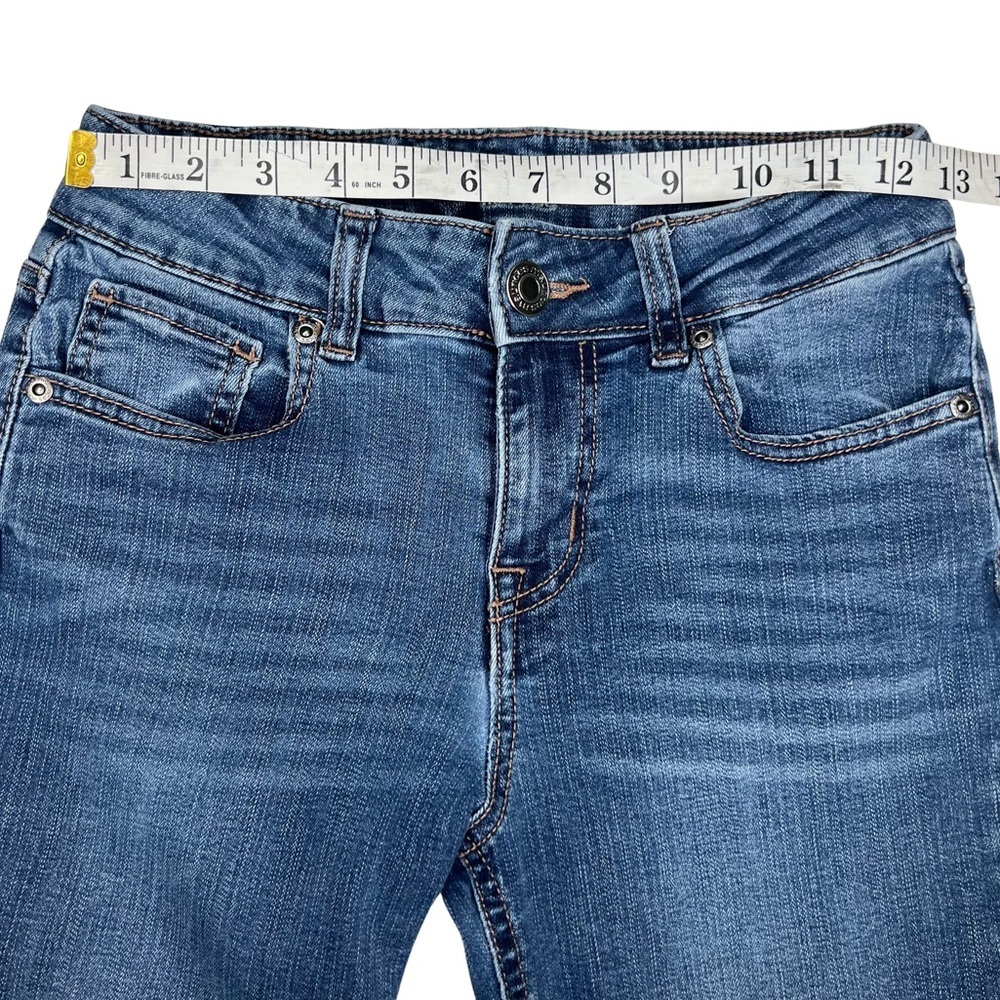 M Jeans by Maurices Straight Mid Rise Dark Sandblast Blue 0 Reg 737785 - Picture 11 of 15